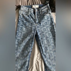 Flared flower print jeans Hollister
